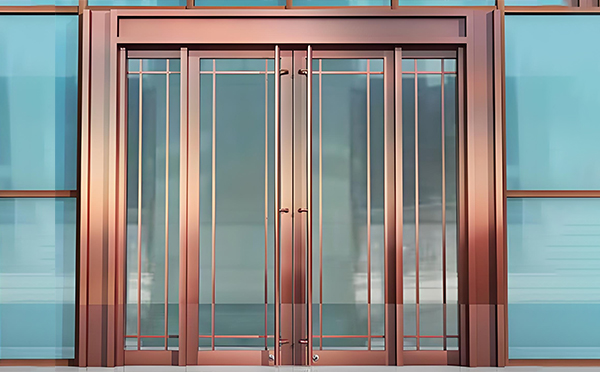 幸福路街道玻璃地弹门