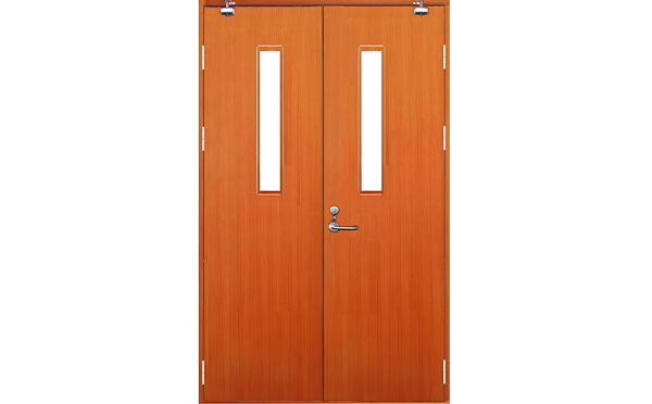 幸福路街道木质防火门